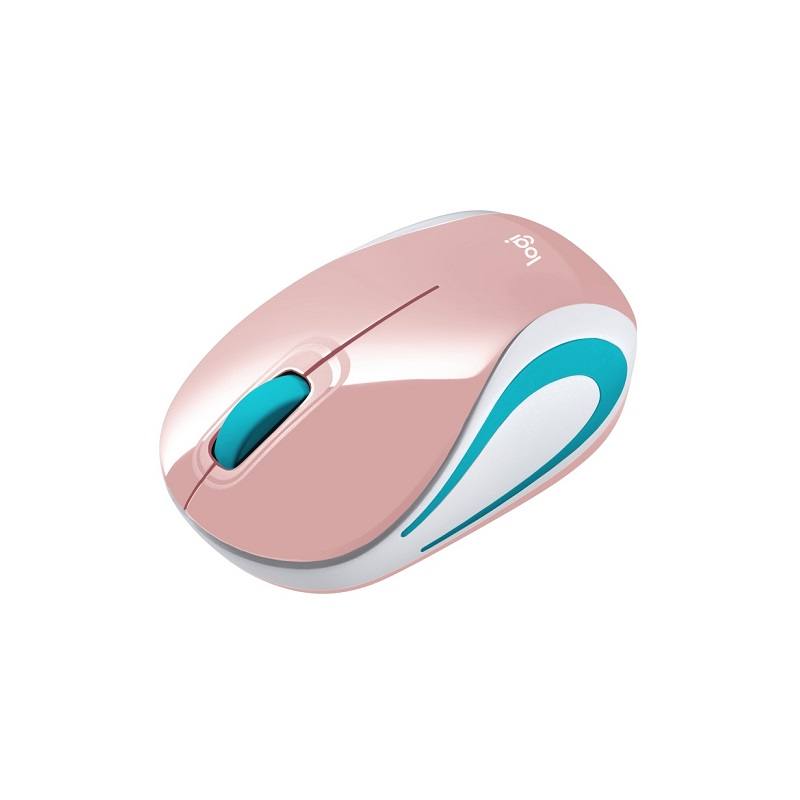 Ratón Inalámbrico LOGITECH M187 Mini, 1000 DPI, receptopr USB Plug & Play, color Blossom