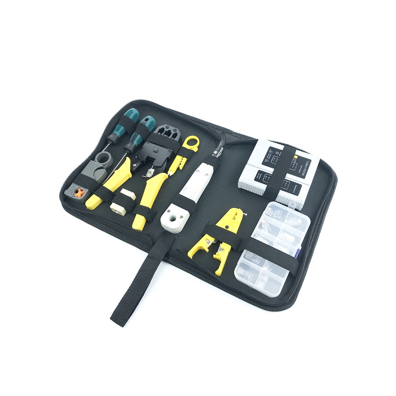 Kit de herramientas para redes MANCOM LQ-NWT06 de 12 Piezas con estuche