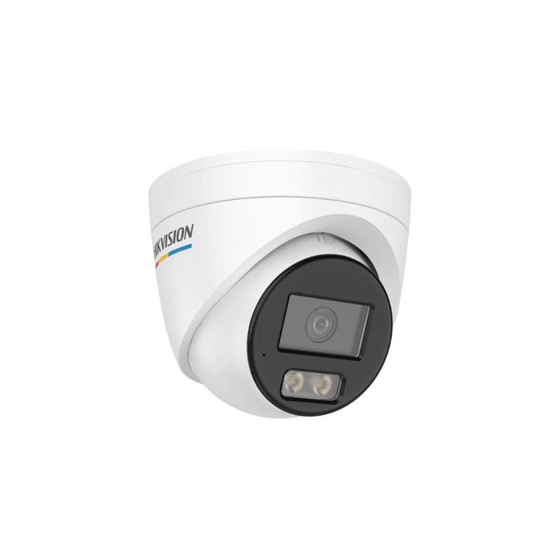 Camara IP Domo Hikvision, POE, 2.8mm, 4MP, 3D DNR, IR 30m, Smart Hybrid Light, Color Vu 3.0, Micrófono, Outdoor/Indoor, IP67, Metal y plástico