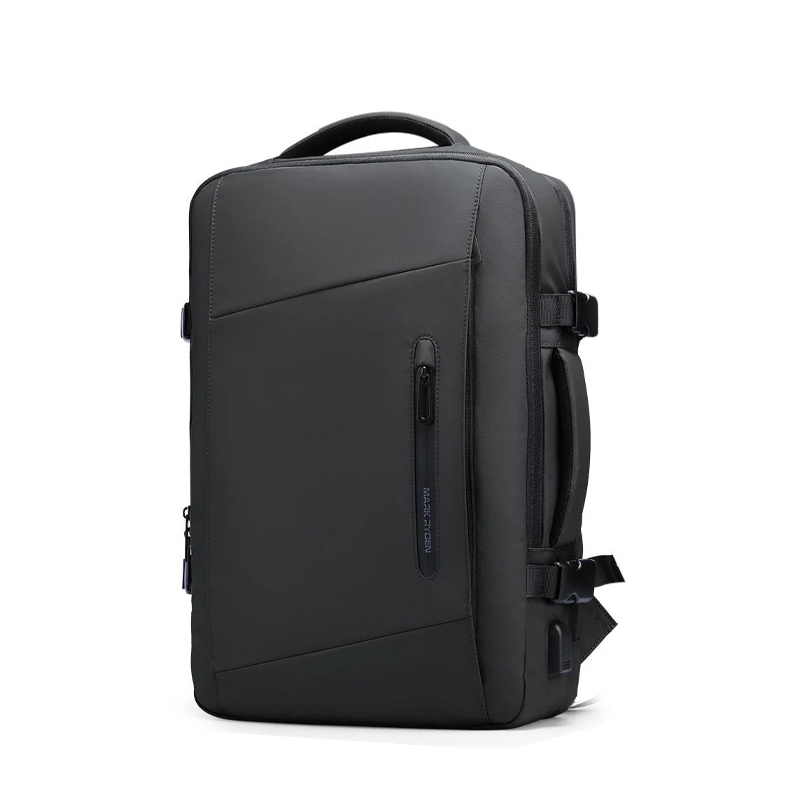 Mochila Mark Ryden MR9299-00, para laptops de hasta 17.3", Puerto USB, 46cm x 30cm x 14cm, Tela impermeable, color negro