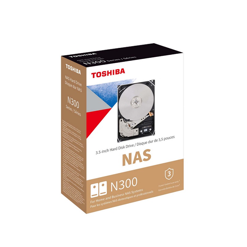 Disco duro Toshiba N300 de 10TB 3.5 7200RPM, 512MB, NAS
