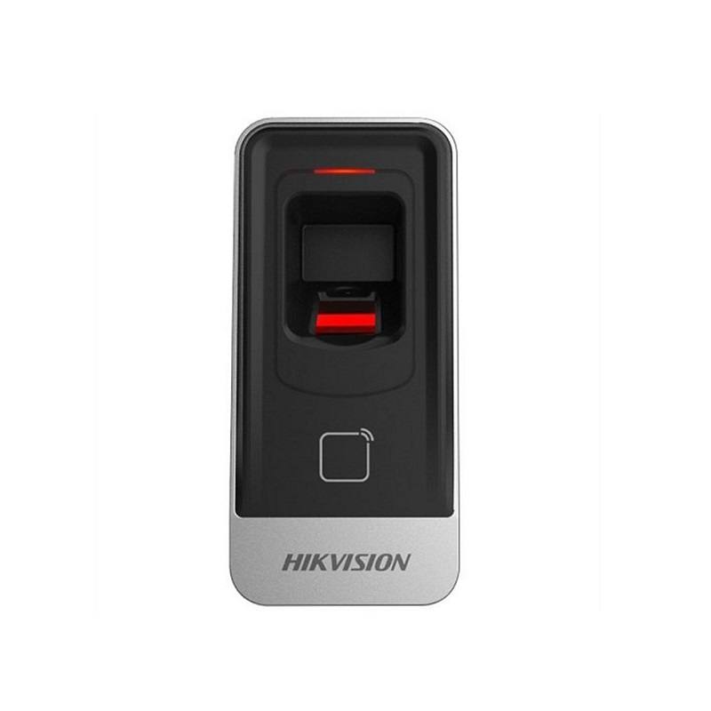 Control de acceso HIKVISION K1201AMF, lector de huellas dactilares y tarjetas MiFare, IP65, RS-485