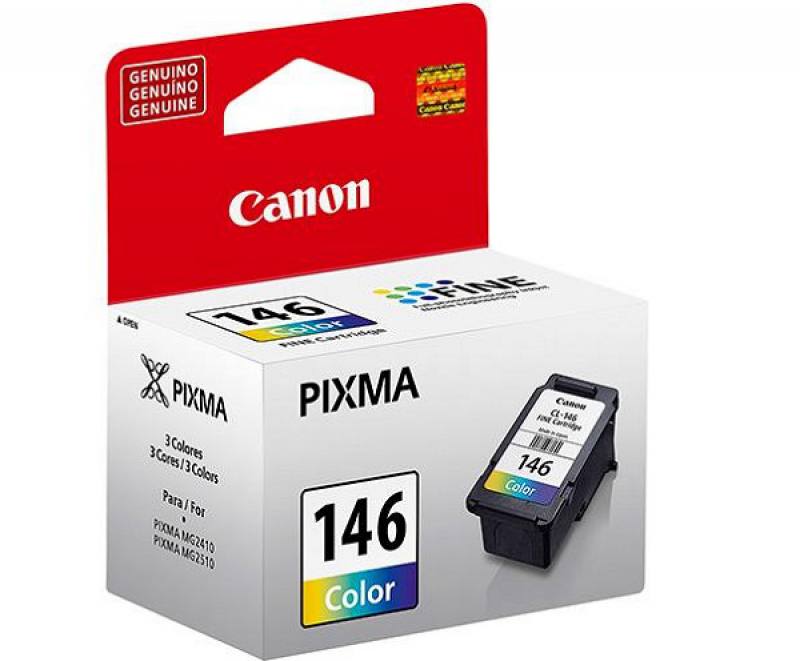 Cartucho de Tinta CANON 146 Color , 9ml, 180pág, para impresoras PIXMA MG2410, MG2510