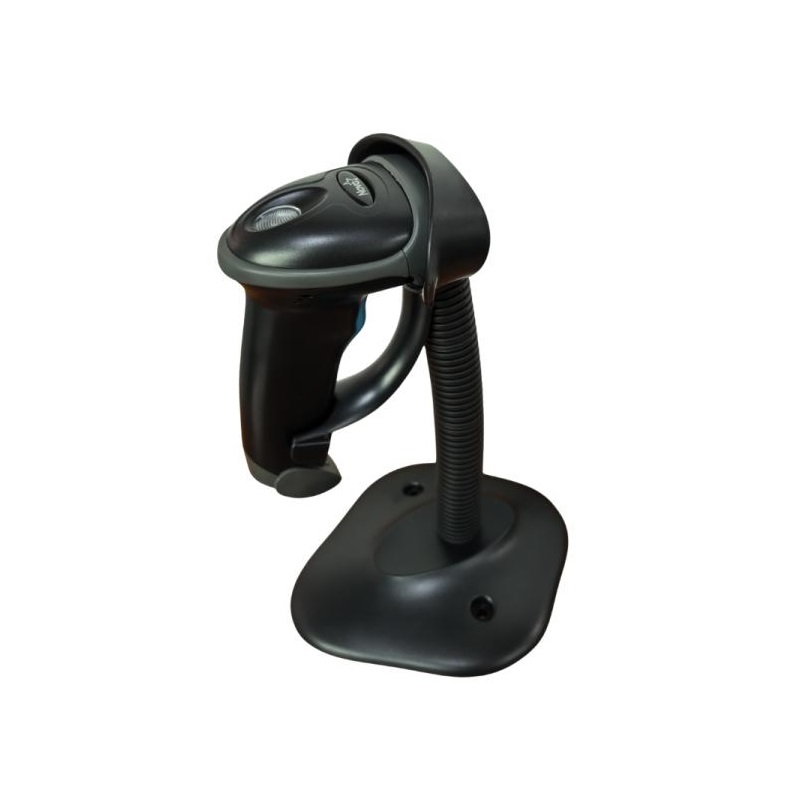Lector de codigo de barra NOVA FFM2880, 2D, conexión inalámbrica Bluetooth, con base, Negro