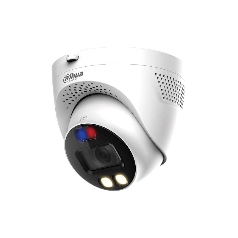 Cámara Domo DAHUA CVI/CVBS/AHD/TVI, 2.8mm, 2MP, IR 40m, TiOC 3 en 1, Alarma, Micrófono, IP67 Weatherproof, Metal / Plástica