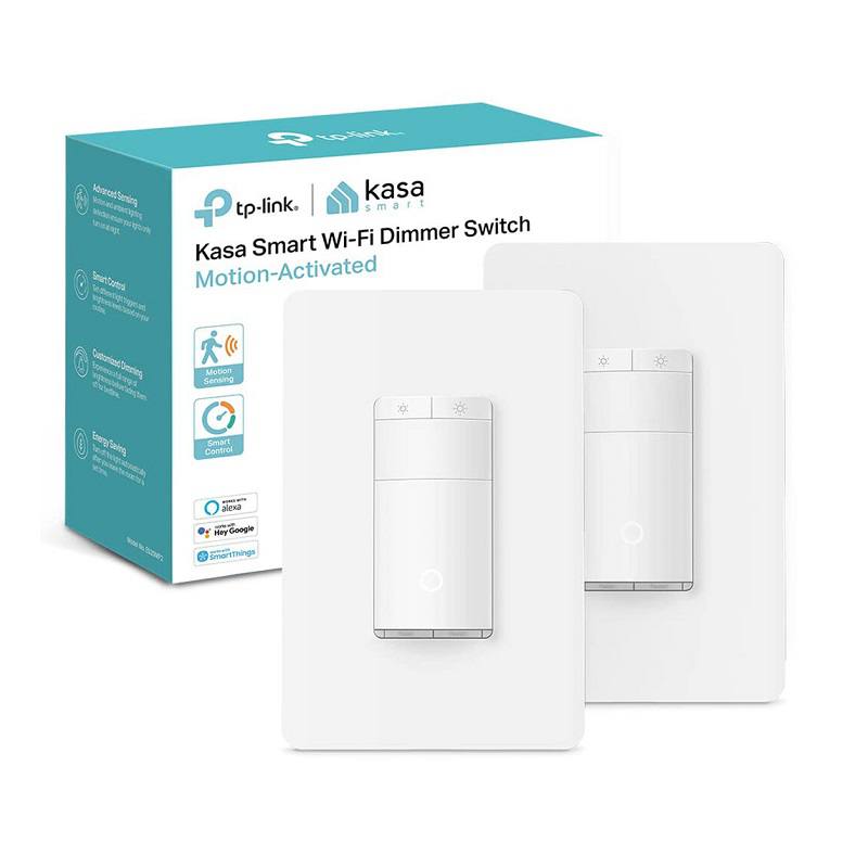 Interruptor de pared para luz TP-Link ES20M, Kasa Smart Wi-Fi, compatible con Alexa y Hey Google, 2 Pack