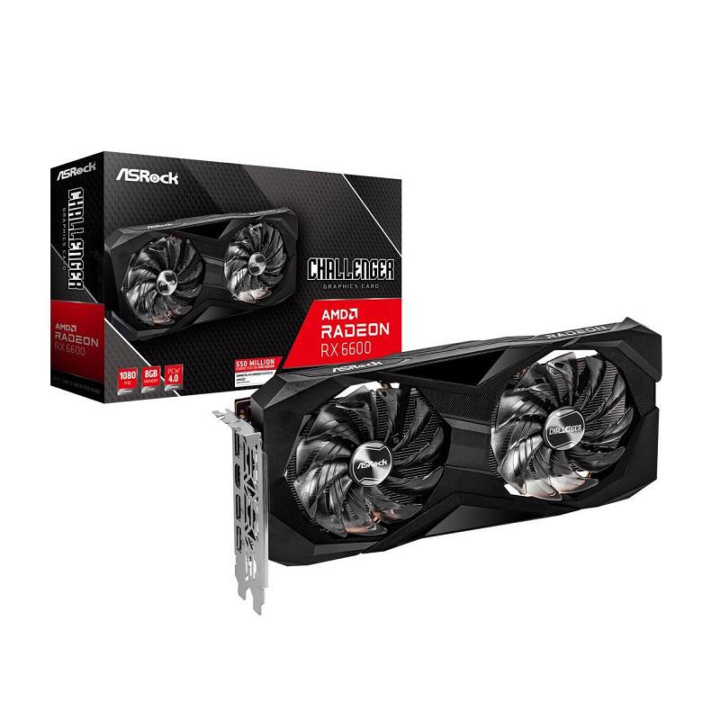 Tarjeta de video Asrock AMD Radeon RX6600 Challenger, 8GB GDDR6, PCI-e Express 4.0, HDMI, DisplayPort