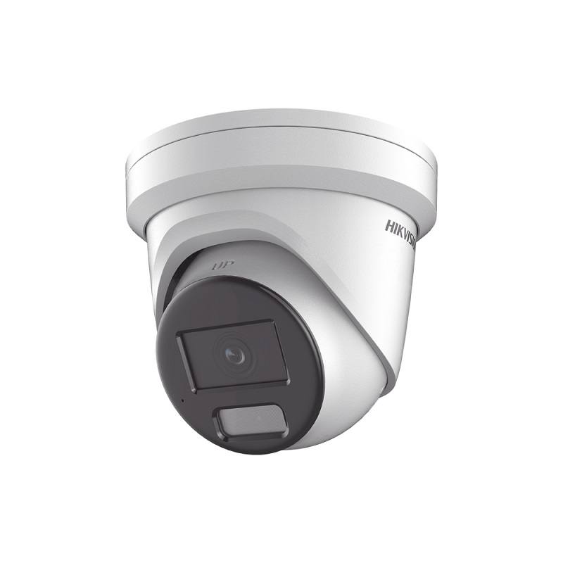 Cámara IP Domo Hikvision, POE, 2.8mm, 4MP, ranura SD hasta 512GB, IR 30m, Smart Hybrid Light, Color Vu, Micrófono, Outdoor/Indoor, IP67