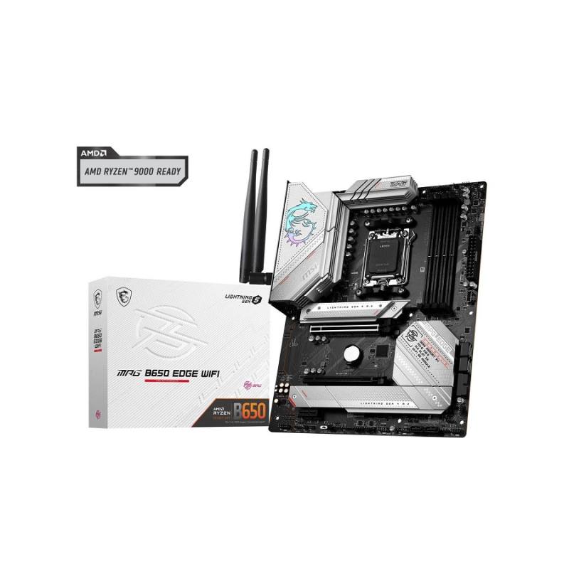 Tarjeta Madre MSI MPG B650 EDGE WIFI, AMD R7 AM5, DDR5 7800Hz, M.2, SATA 6Gb/s, HDMI, DisplayPort, ATX RGB