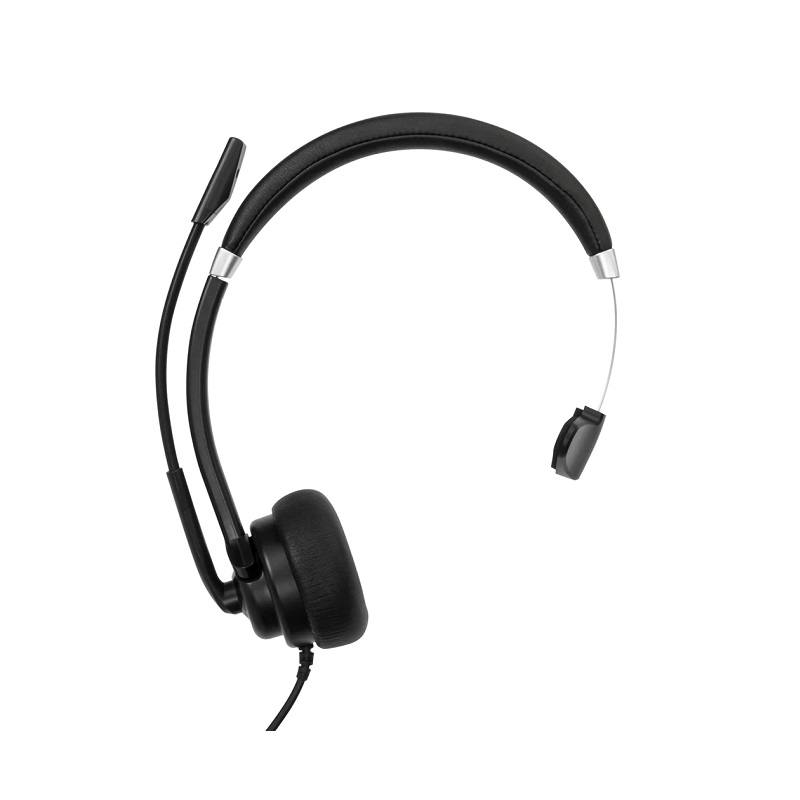 Headset TARGUS Mono AEH101TT, conexión USB, micrófono omnidireccional, Negro