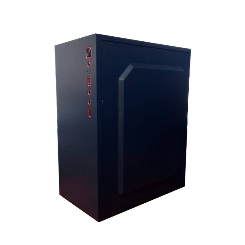 Gabinete KMEX CM15KT, Micro ATX, fuente de poder 600W, Color negro