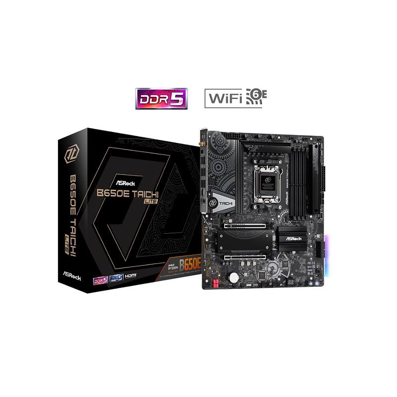 Tarjeta Madre ASRock B650E Taichi Lite, AM5, DDR5 6600MHz(OC), M.2, SATA 6Gb/s, HDMI, USB, LAN, E-ATX
