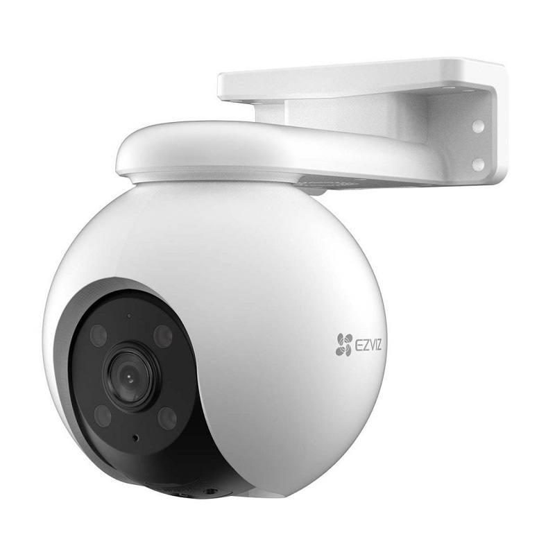 Cámara PT EZVIZ H8 Pro, Wifi, 5MP 3K, 360°, Lente 4mm, Audio bidireccional, IR 30M, hasta 512GB Micro SD