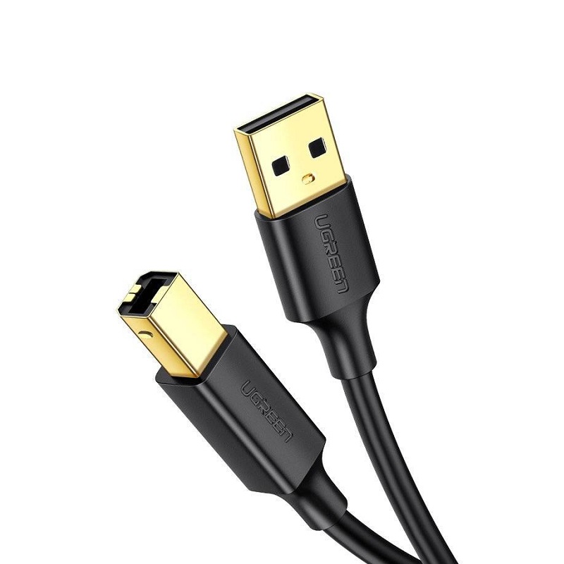 Cable de impresora Ugreen USB tipo B a USB 2.0, 480Mbps 1M, negro