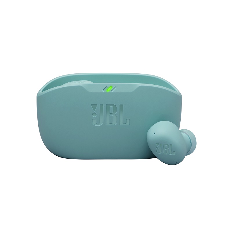 Audífonos JBL Vibe Buds 2, Con estuche de carga, Estéreo, conexión inalámbrica Bluetooth 5.3, IP54, Azul