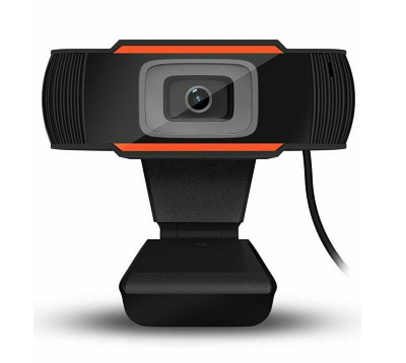 Webcam Onyx Red, 720p HD, con microfono incorporado, amplio ángulo de visión de 180°, conexión USB 2.0, 30fps.