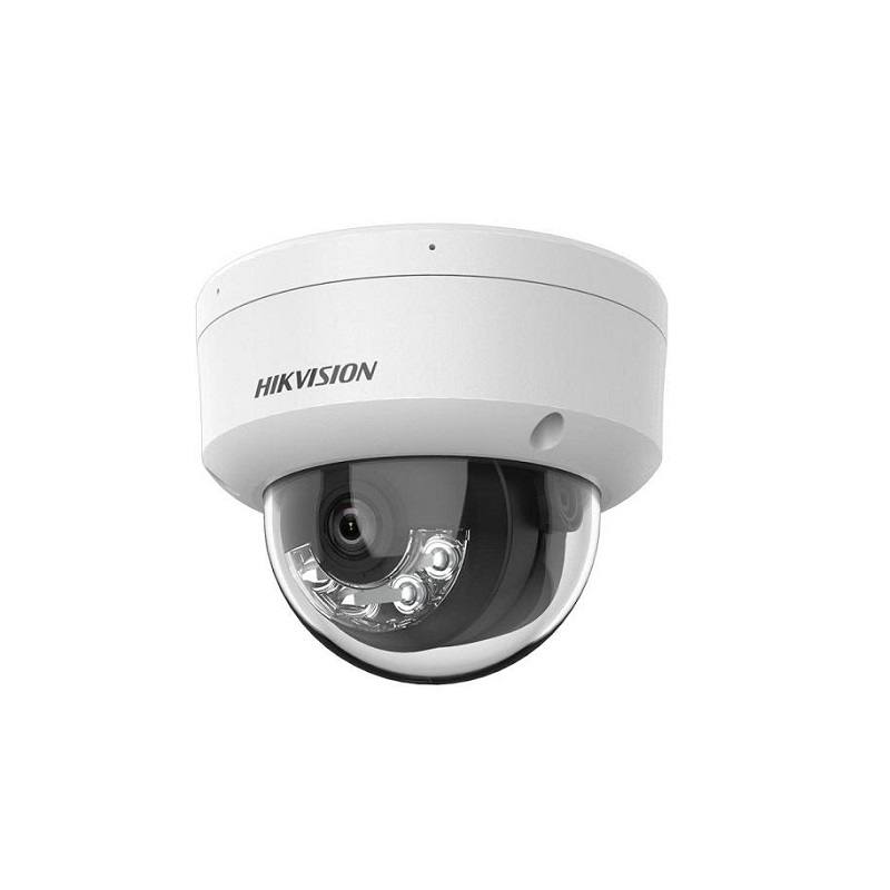 Cámara IP Domo Hikvision, POE, 2.8mm, 4MP 2K, IR 30m, Outdoor/Indoor, Micrófono, IP67, IK08, Metal, Tipo Cupula