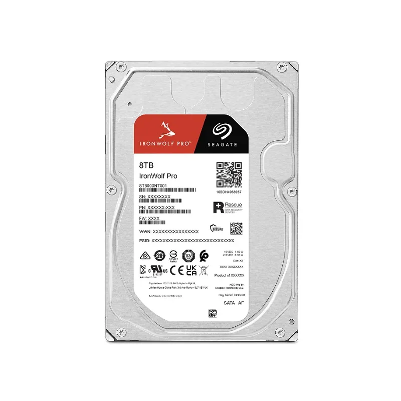 Disco Duro Seagate IronWolf Pro 3.5", 8TB, SATA III, 6 Gbit/s, 7200RPM, 256MB Cache, para NAS