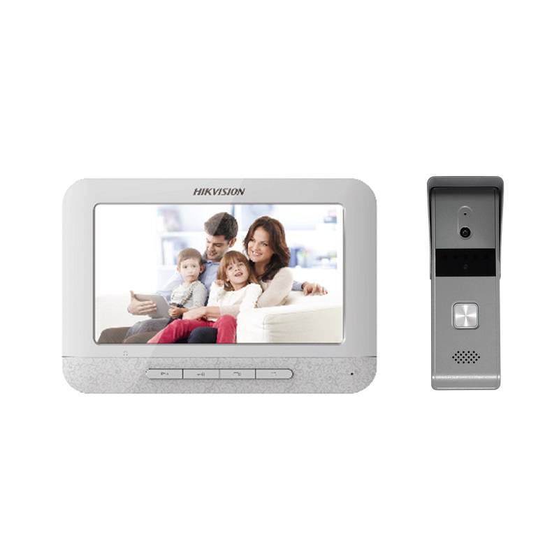 Intercom Hikvision KIS203T, Manos Libres con Pantalla LCD a Color de 7" (INTERCOM), Ip65