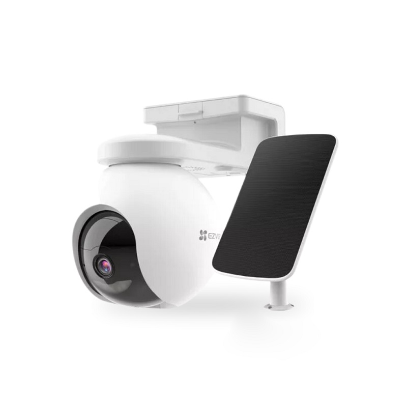 Cámara PT EZVIZ CB8 IP Wifi, 8MP 4K, 4mm, 360°, VN Color, Audio bidireccional, IR 15M, MSD de hasta 512GB, Batería y panel solar incluidos