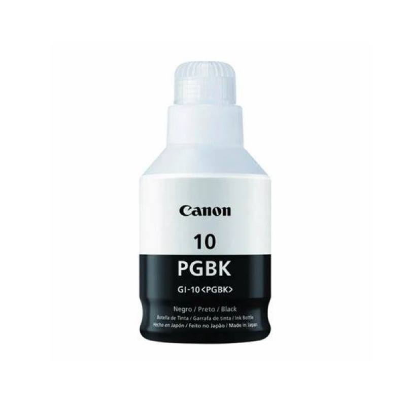 Botella de tinta Canon GI-10 PGBK Negro 170ml, para PIXMA G5010, G5011, G6010, G601
