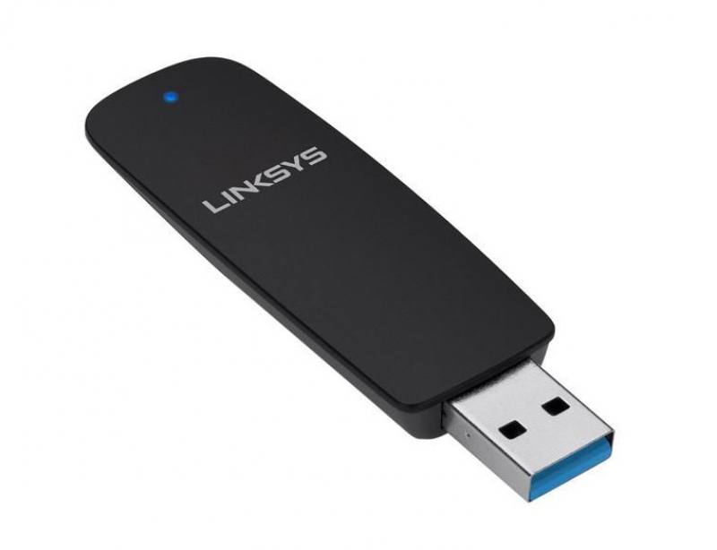 Adaptador USB inalambrico Linksys WUSB6300, Wi-Fi, AC1200, Doble banda de 2,4 y 5 GHz