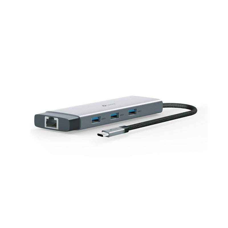 Adaptador Multiple TP-Link UH9120C, 9 en 1, USB tipo C a HDMI, USB 3.0, USB-C, PD, SD/TF, RJ45