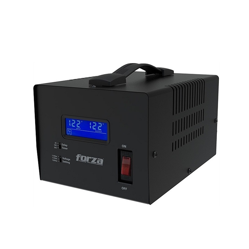 Regulador de Voltaje FORZA FVR-3601, 4 Salidas, 110V/120V, 3600VA, 1800W, 1200 Joules