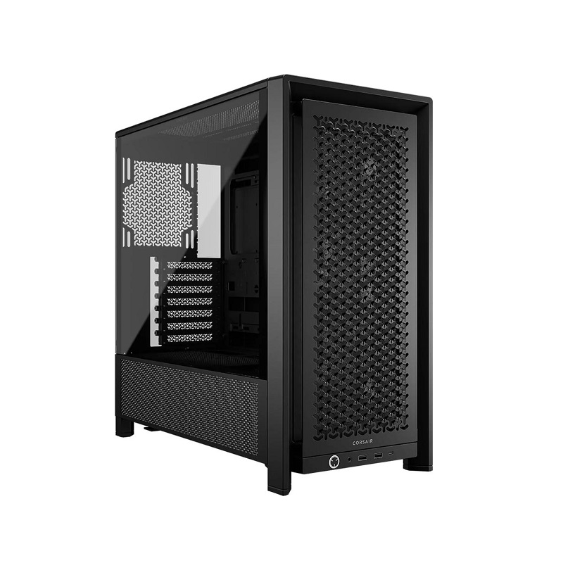 Gabinete Gaming CORSAIR FRAME 4000D ARGB, ATX Mid-Tower, 3x Fan incluidos, fuente de poder 850W ATX 3.1 RM850 Gold, Negro