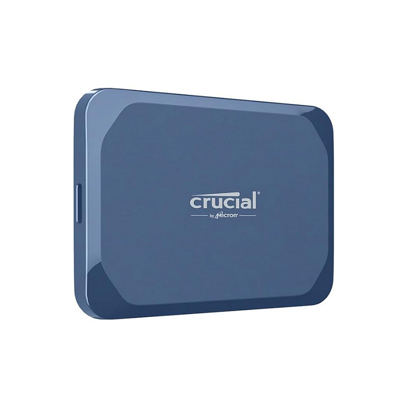 Disco SSD Externo Portable Crucial X10 de 1TB, USB C 3.2 Gen 2, Lectura Secuencial 2100MBs, Azul