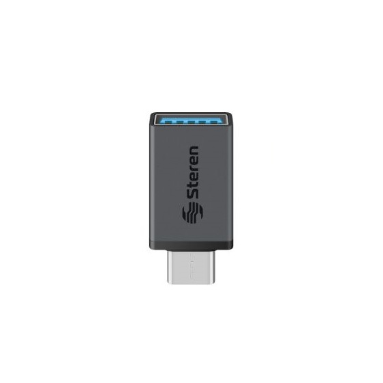 Adaptador convertidor Mini OTG Steren de USB Tipo C macho a USB 3.0 hembra
