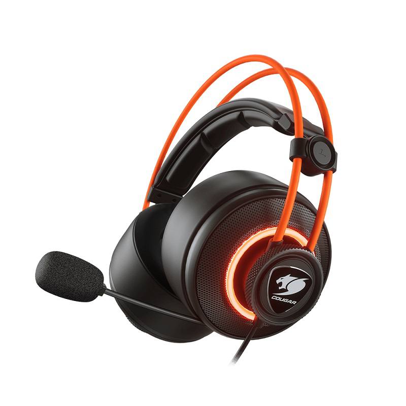 Headset Gaming COUGAR Immersa Pro Prix, RGB, Conexión USB, Controlador De Volumen Y Micrófono, Negro
