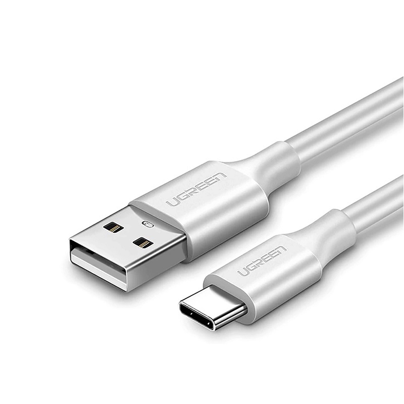 Cable Ugreen USB a USB Tipo C, 480Mbps, 3A, 1M, cable blanco
