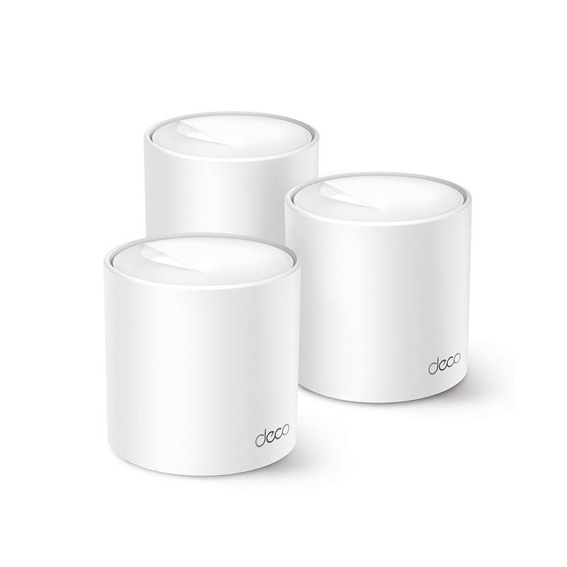 Router Inalambrico TP-Link DECO X10 Wi-Fi 6, Gigabit Dual Band AX1500, 300Mbps 2.4GHz y 1201Mbps 5GHz, (3-pack)