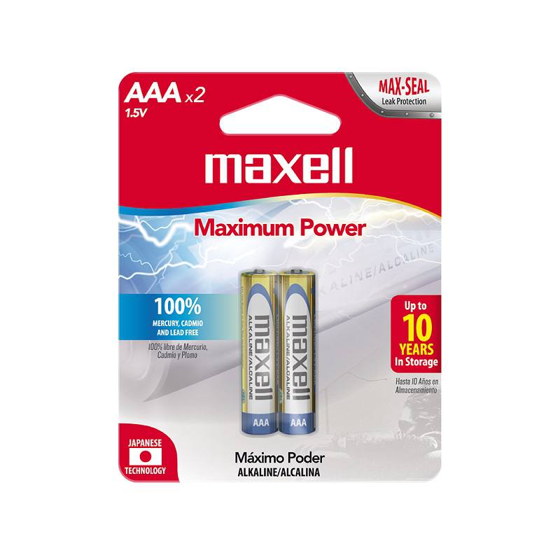 BATERÍA MAXELL LR03 2BP ALCALINA AAA 2PCS (723807)