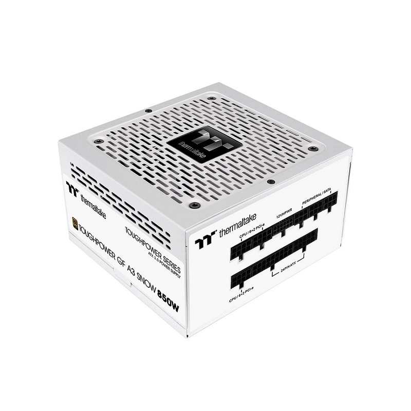Fuente de Poder THERMALTAKE Toughpower GF A3 Snow, 850W, 80 Plus Gold, ATX 3.1,  PCIe 5.1, Blanca, Full Modular