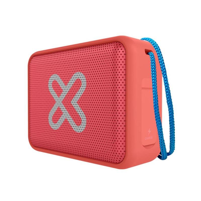 Bocina Klip Xtreme Nitro, Mini Parlante portátil, conexión Bluetooth, micrófono, clasificación IPX7, naranja