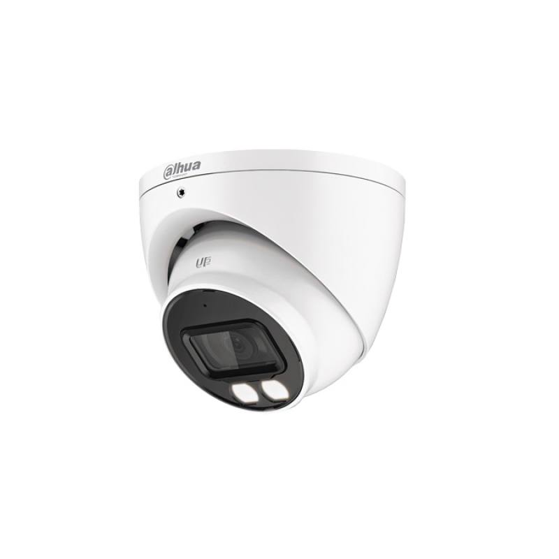 Cámara Domo DAHUA CVI/CVBS/AHD/TVI, 2.8mm, 5MP, IR 40m, Full Color, Micrófono, IP67 Weatherproof, Metálica