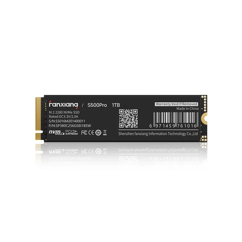 Disco Duro SSD Fanxiang S500 Pro, de 1TB, NVMe M.2 2280 PCIe 3.0