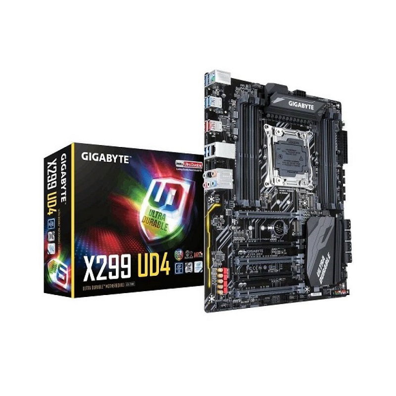 Tarjeta Madre Gigabyte X299 UD4 X, LGA 2066, DDR4 4333(OC), M.2, SATA 6Gb/s, USB 3.1 USB 2.0, ATX, RGB