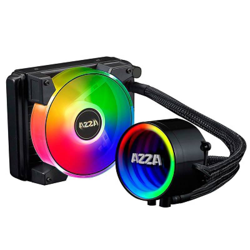 Sistema de Enfriamiento Liquido AZZA BLIZZARD 120R, 120mm, RGB LED Paquete de 1 ventilador, 1800 RPM