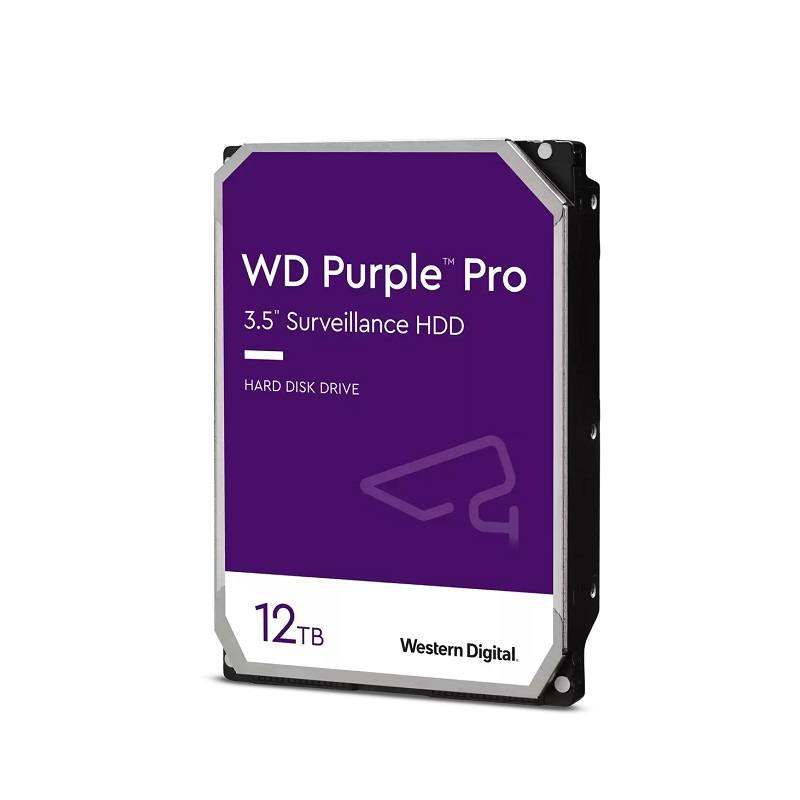 Disco duro WD para video vigilancia Morado 12TB 3.5, 7200 RPM, 256MB, 6.0Gb/s Purple Pro
