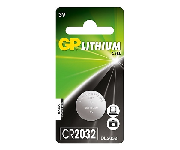 BATERIA LITHIUM GP CR2032-7C5, CELL 3V, o20.0*3.2mm