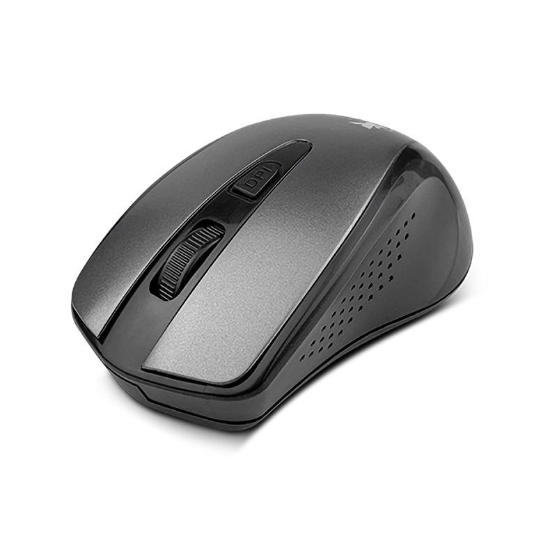 Raton XTECH XTM-315GY, inalámbrico de 4 Botones, 1600dpi, color Gris
