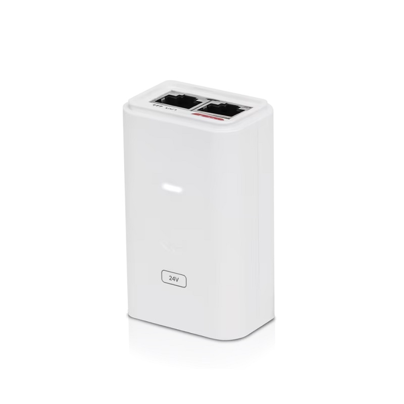 Adaptador Inyector POE UBIQUITI GIGABIT 24V 0.3A, 7W, Blanco