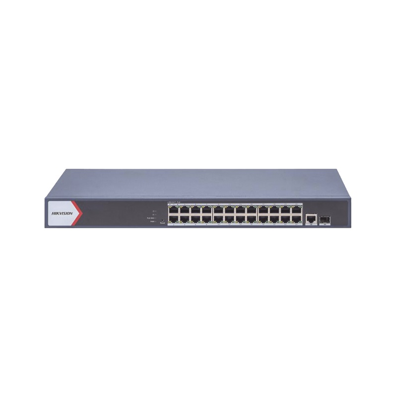 Switch Hikvision Switch Hikvision DS-3E1526P-EI/M, de 24 Puertos Gigabit PoE + 1 puerto SFP/Uplink, 230W