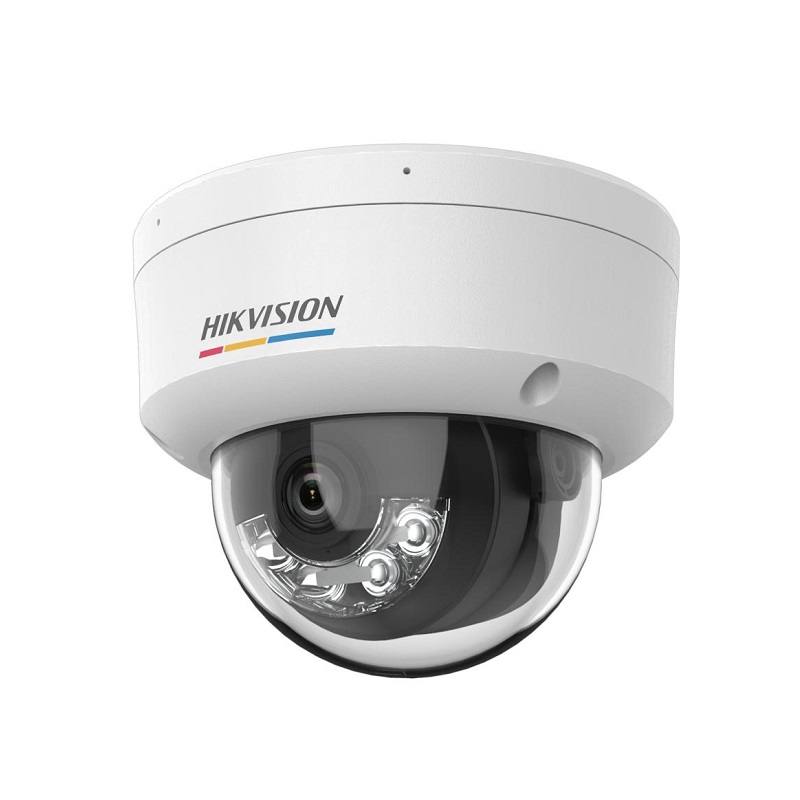 Camara IP Domo Hikvision POE, 2.8mm, 4MP, IR 30m Smart Hybrid Light, Color Vu, Micrófono, IP67, IK08, Plástico y Metal, Tipo Cúpula