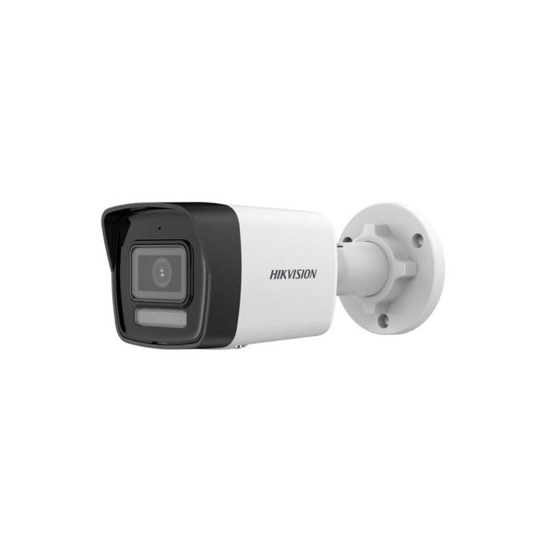 Cámara IP Bullet Hikvision, POE, 2.8mm, 4MP, IR 30m, Micrófono, Outdoor/Indoor, IP67, Metal/Plástico