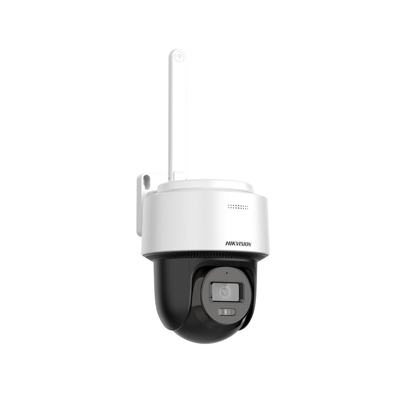 Cámara IP Mini PT Hikvision, 2.8mm, 4MP, Smart Hybrid-light, IR 25m, Micrófono, IP66, WDR, MSD hasta 512GB, Plástica, requiere NVS.