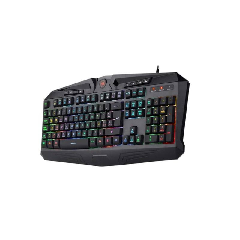 Teclado Gaming Redragon Harpe Pro K503A, Iluminación RGB, Conexión USB, anti salpicaduras, Español